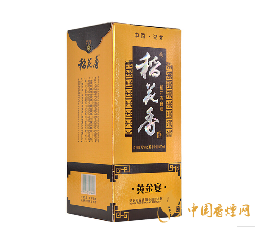 稻花香酒黃金宴42度價(jià)格表和圖片大全