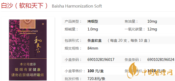 和天下香煙有幾種 7款和天下香煙價(jià)格表圖