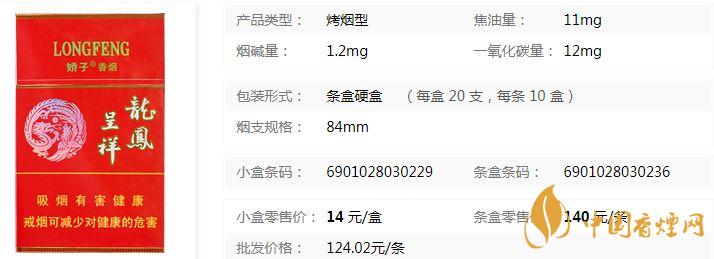嬌子硬龍鳳呈祥價(jià)格多少錢一包 嬌子硬龍鳳呈祥價(jià)格表查詢