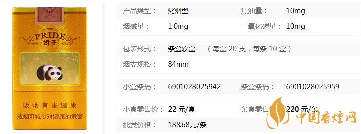 嬌子軟大金元香煙價(jià)格表圖及價(jià)格查詢